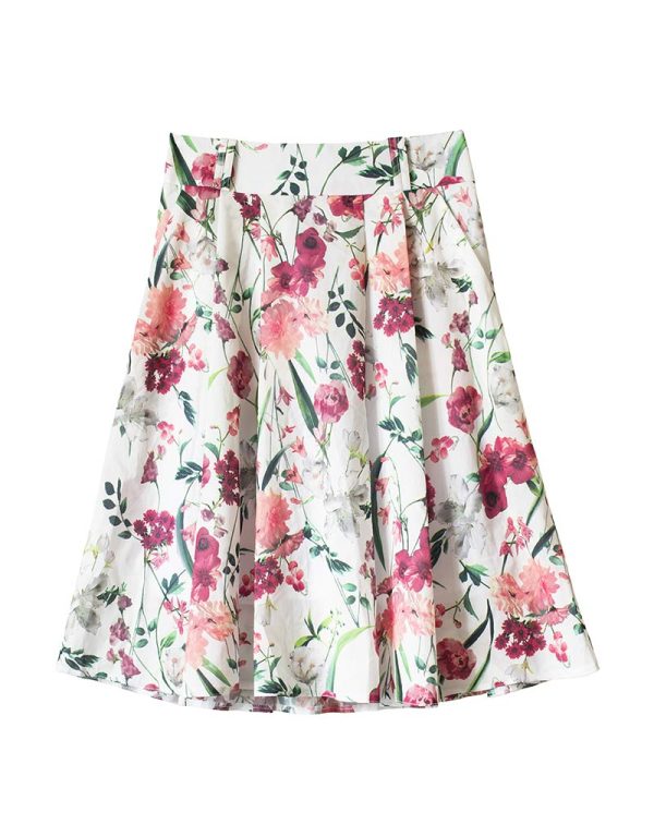Floral Midi Skirt